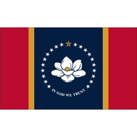 Magnetka vlajka Mississippi