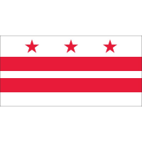 Magnetka vlajka District of Columbia