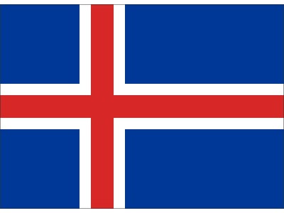 Magnetka vlajka Island