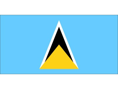 Magnetka vlajka Svätá Lucia