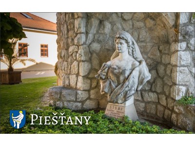 Magnetka Pieštany - socha cisárovnej  Alžbety