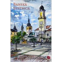 Magnetka Banská Bystrica - Maľba - Hodinová veža