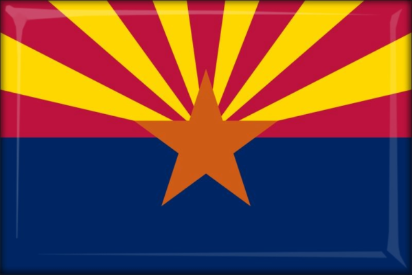 Živicová magnetka - vlajka Arizona
