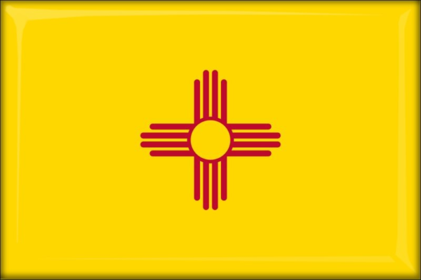 Živicová magnetka - vlajka New Mexico