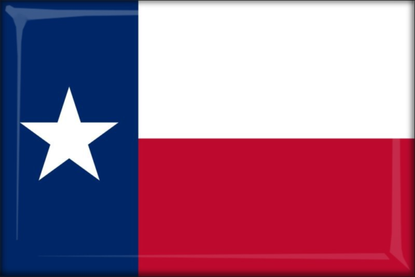 Živicová magnetka - vlajka Texas