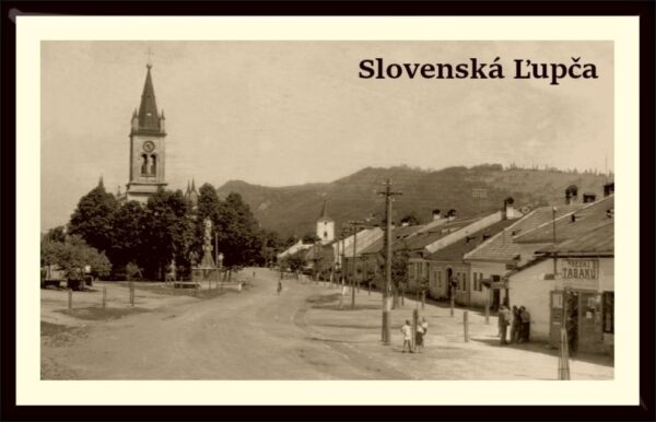 Živicová magnetka - Slovenská Ľupča - námestie