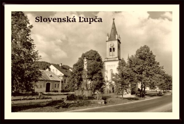 Živicová magnetka - Slovenská Ľupča - Evanjelický kostol