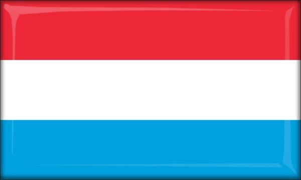 Živicová magnetka - vlajka Luxembursko