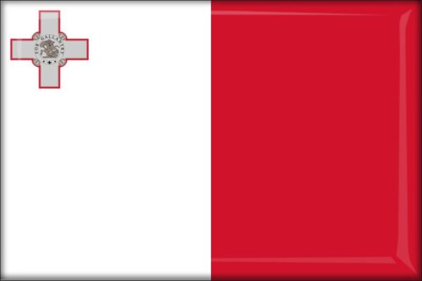 Živicová magnetka - vlajka Malta