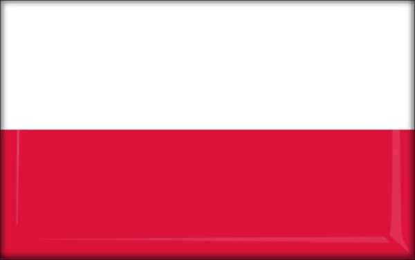 Živicová magnetka - vlajka Polsko