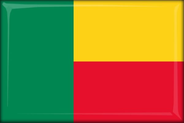 Živicová magnetka - vlajka Benin
