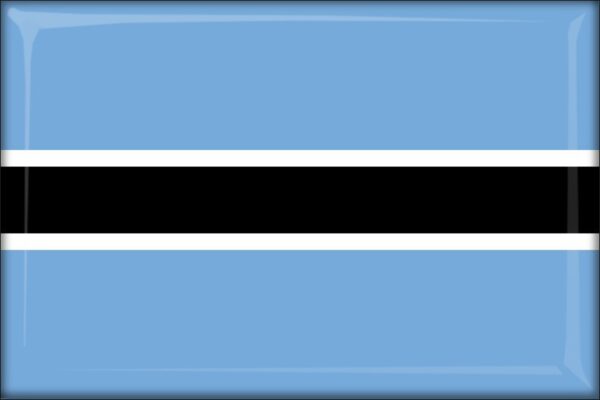 Živicová magnetka - vlajka Botswana