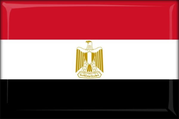 Živicová magnetka - vlajka Egypt