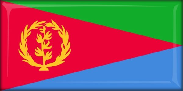 Živicová magnetka - vlajka Eritrea