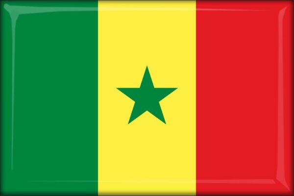 Živicová magnetka - vlajka Senegal