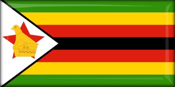 Živicová magnetka - vlajka Zimbabwe