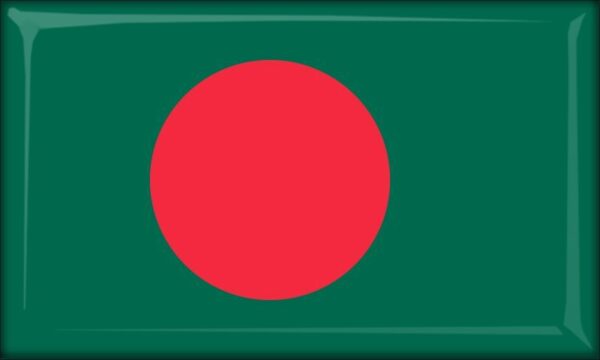 Živicová magnetka - vlajka Bangladéš
