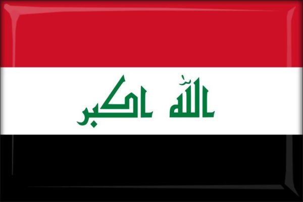 Živicová magnetka - vlajka Irak