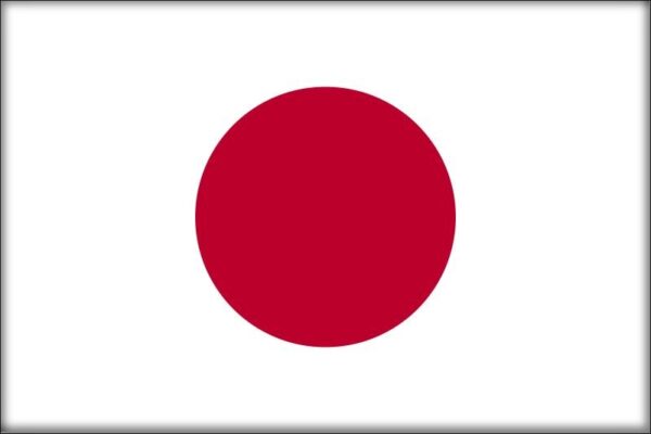 Živicová magnetka - vlajka Japonsko