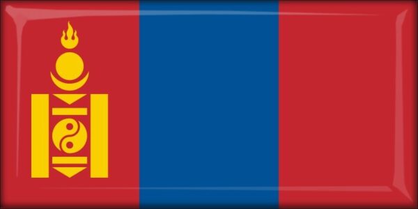 Živicová magnetka - vlajka Mongolsko