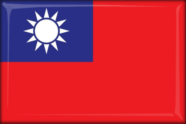 Živicová magnetka - vlajka Taiwan