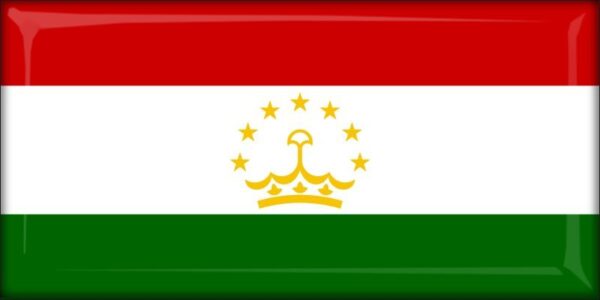 Živicová magnetka - vlajka Tadžikistan