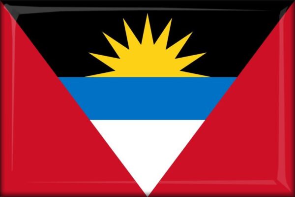 Živicová magnetka - vlajka Antigua a Barbuda