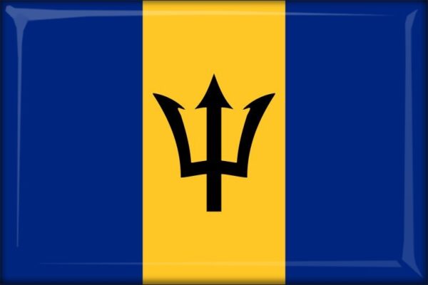 Živicová magnetka - vlajka Barbados