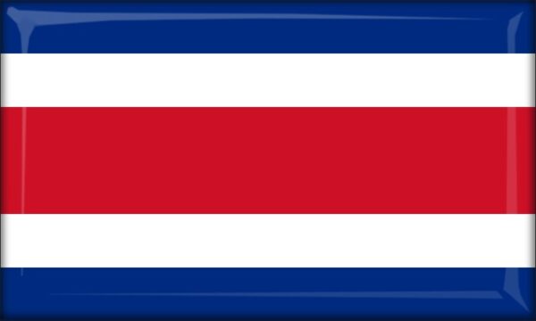 Živicová magnetka - vlajka Kostarika