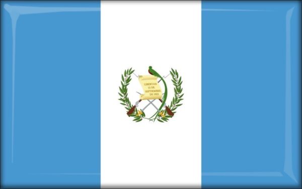 Živicová magnetka - vlajka Guatemala