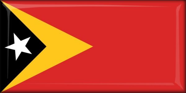 Živicová magnetka - vlajka Východný Timor