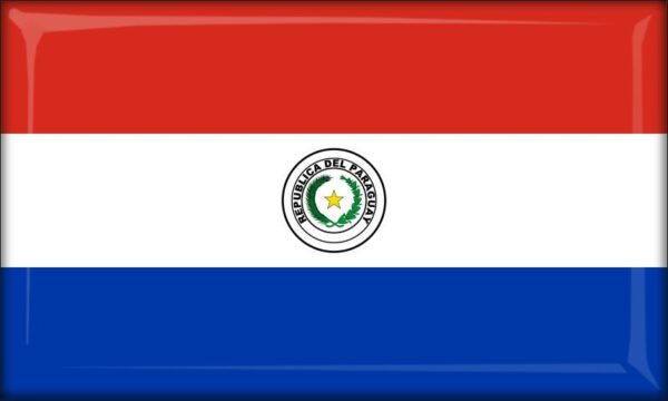 Živicová magnetka - vlajka Paraguaj