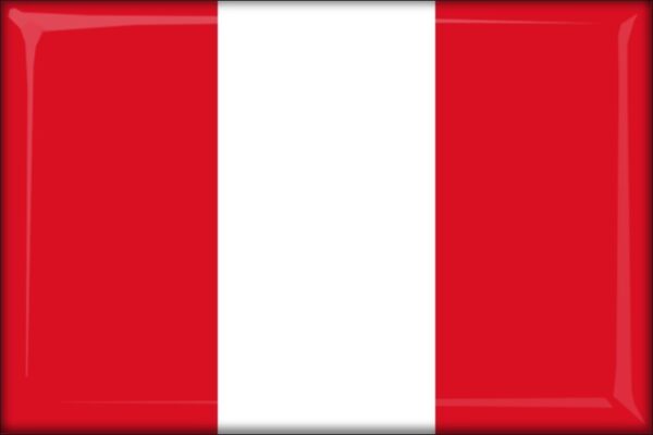 Živicová magnetka - vlajka Peru