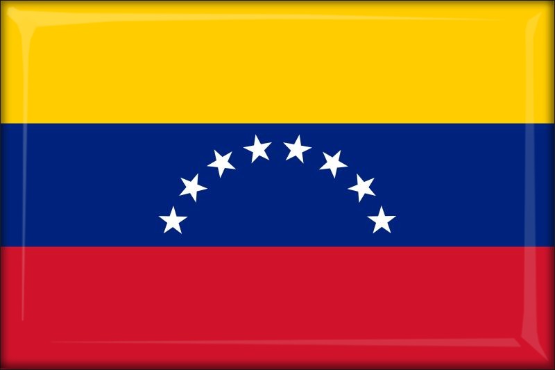 Živicová magnetka - vlajka Venezuela