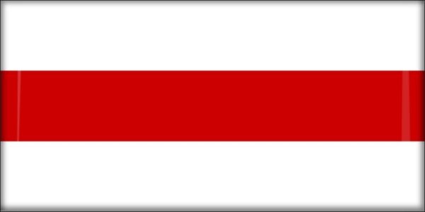 Živicová magnetka - vlajka Bielorusko - historická