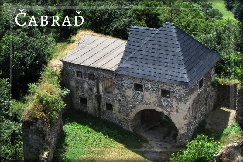 Živicová magnetka - Hrad Čabraď