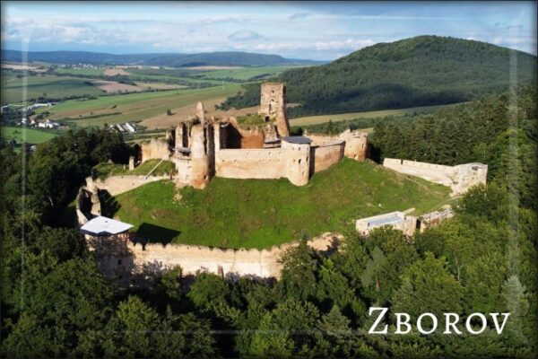 Živicová magnetka - Hrad Zborov - Makovica