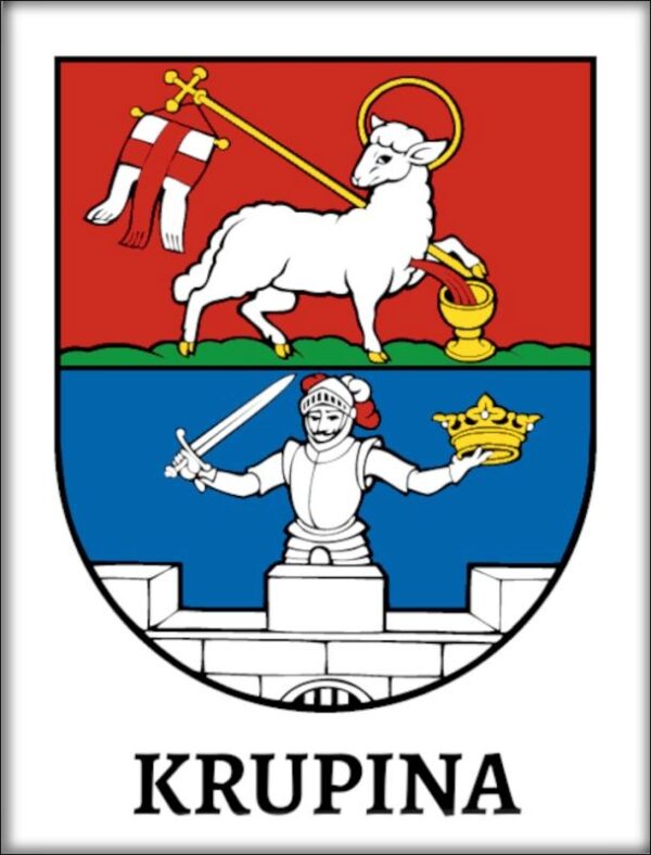 Živicová magnetka - Krupina - erb mesta