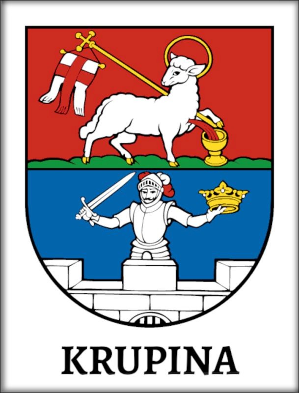 Živicová magnetka - Krupina - erb mesta