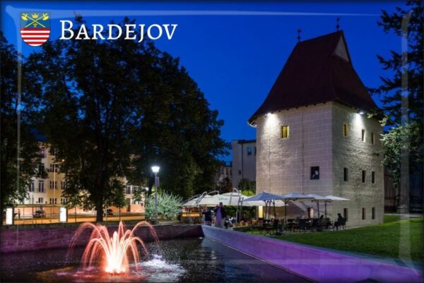 Živicová magnetka - Bardejov -  spievajúca fontána