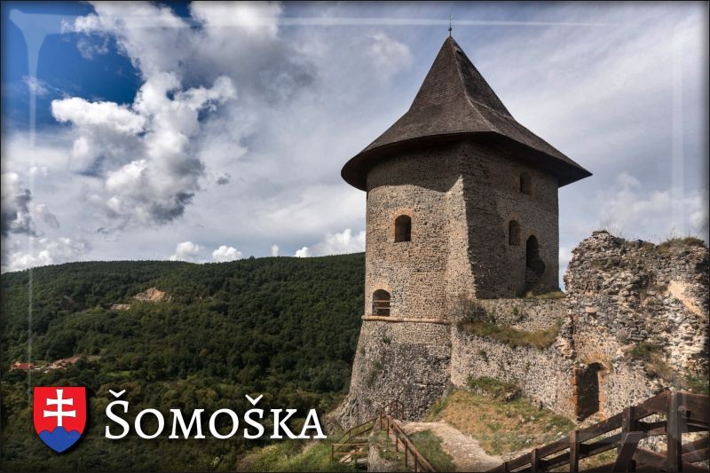 Živicová magnetka - Hrad Šomoška