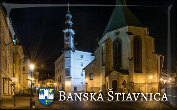 Živicová magnetka - Banská Štiavnica - Noc v meste