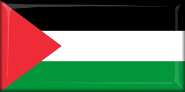 Živicová magnetka - vlajka Palestína