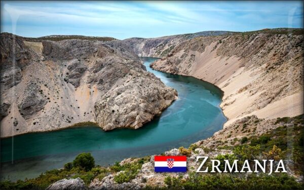 Živicová magnetka - Rieka Zrmanja