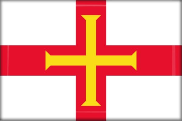 Živicová magnetka - vlajka Guernsey