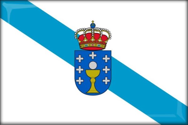 Živicová magnetka - vlajka Španielsko - Galícia