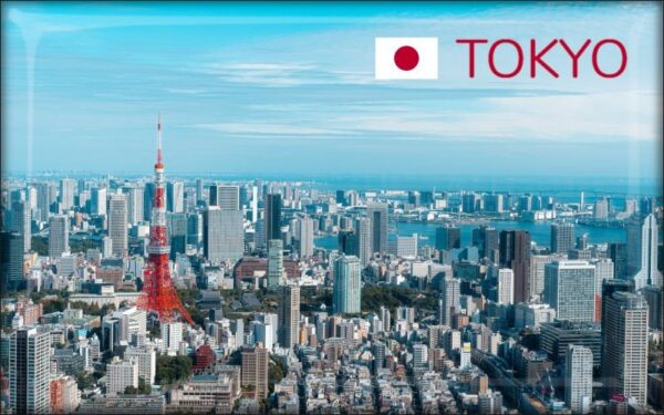 Živicová magnetka - Japonsko - Tokio - Panoráma
