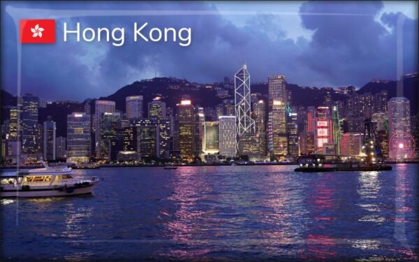 Živicová magnetka - Hongkong - prístav