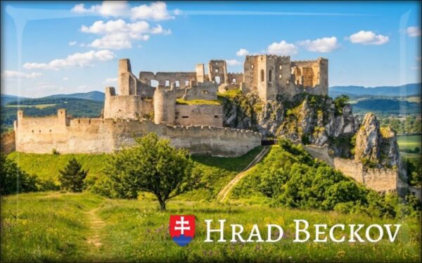 Živicová magnetka - Hrad Beckov