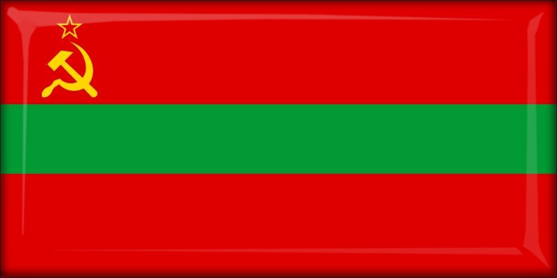 Živicová magnetka - vlajka Podnestersko